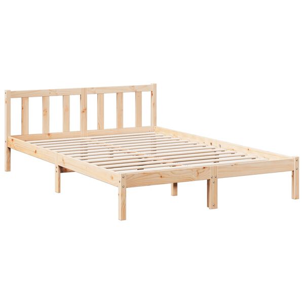 vidaXL Cama extralarga sin colch&oacute;n madera maciza de pino 160x210 cm