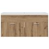 vidaXL Mueble de Cuarto de Ba&ntilde;o Roble artesanal 100 x 38,5 x 46 cm