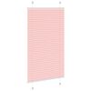 vidaXL Estor Plisado rosa 80x150 cm Tela Ancho 79,4 cm Poli&eacute;ster