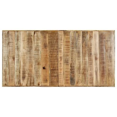 vidaXL Mesa de comedor madera maciza de mango en bruto 160x80x75 cm