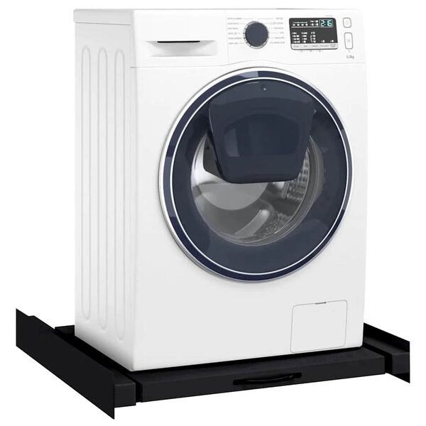 vidaXL Estante Intermedio para Lavadora Negro 60 x 60 x 8 cm Acero