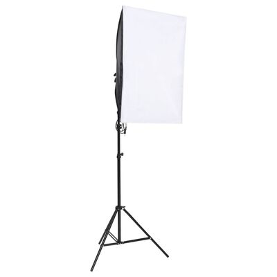 vidaXL Kit de estudio fotográfico con set de luces y reflector