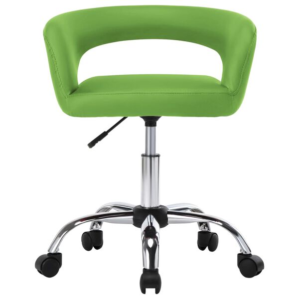 vidaXL Sillas de comedor 6 unidades cuero sint&eacute;tico verde