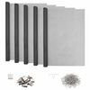 vidaXL Cubierta de eje de luz con clips 5 uds. 70 x 130 cm Gris