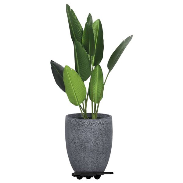 vidaXL Plataformas m&oacute;viles con 8 ruedas 20 uds PP negro 150 kg