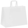 vidaXL Bolsas de papel con asas 50 uds blanca 32x17x25 cm