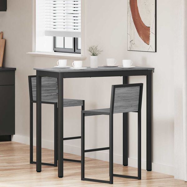 vidaXL Mesas de comedor Madera de ingenier&iacute;a