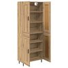 vidaXL Aparador alto 2 pcs Roble artisan 69,5 x 34 x 180 cm