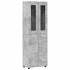 vidaXL Conjunto de mueble de TV con caj&oacute;n FLORIN Gris Concreto