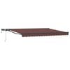 vidaXL Armaz&oacute;n de toldo manual con LEDs Marr&oacute;n y Antracita 4,5 x 3 m