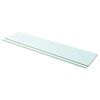 vidaXL Estantes 2 unidades panel de vidrio transparente 110x25 cm