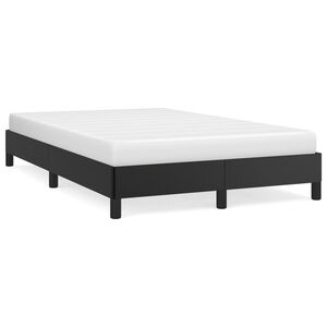 vidaXL Estructura de cama sin colch&oacute;n cuero sint&eacute;tico negro 120x200 cm