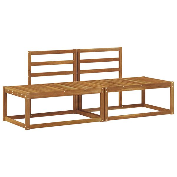 vidaXL Sof&aacute; de esquina exterior 2 Pieza Natural 182,5 x 63 x 73 cm