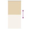 vidaXL Estor Enrollable Opaco Beige 115x230 cm Tela Ancho 110,7 cm