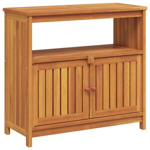 vidaXL Mesa consola de jardín madera maciza acacia 80x35x75 cm