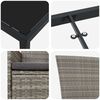 vidaXL Conjunto de Comedor de Jard&iacute;n con coj&iacute;n 5 pcs Gris