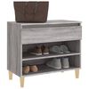vidaXL Mueble zapatero madera contrachapada gris Sonoma 70x36x60 cm