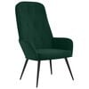 vidaXL Sill&oacute;n de relax de terciopelo verde oscuro