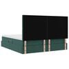 vidaXL Cama con almacenamiento Verde oscuro 180 x 200 cm Terciopelo