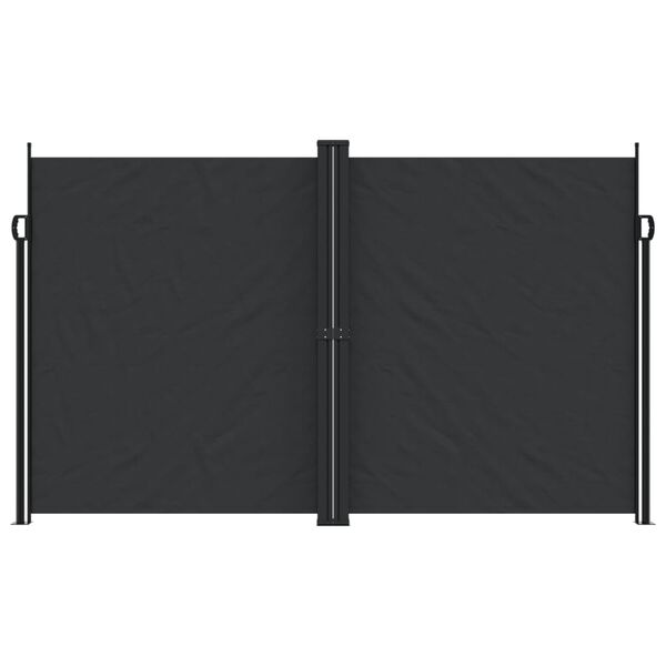 vidaXL Toldo lateral retr&aacute;ctil negro 200x1000 cm