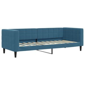 vidaXL Sof&aacute; cama sin colch&oacute;n terciopelo azul 80x200 cm