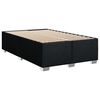 vidaXL Cama box spring con colch&oacute;n tela negro 120x190 cm