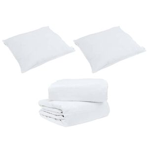 vidaXL Juego de Edredón con almohada 3 pcs Pluma de pato