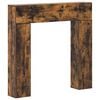 vidaXL Marco de chimenea Roble Ahumado 102 x 18 x 100,5 cm