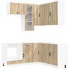 vidaXL Unidad de cocina KALMAR 8 uds. Roble Sonoma
