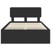 vidaXL Estructura de cama Negro 120 x 190 cm Madera de pino macizo