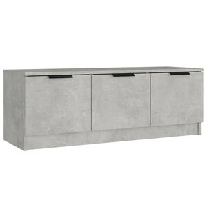 vidaXL Mueble de TV madera contrachapada gris hormig&oacute;n 102x35x36,5 cm