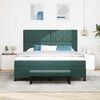 vidaXL Cama tipo Box Spring Verde oscuro 180 x 200 cm Terciopelo