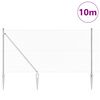 vidaXL Poste de Valla Plateado 10 x 1 m (malla de 40 x 40 mm) Acero