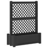 vidaXL Jard&iacute;n grande con enrejado Gris antracita 99,5 x 43 x 133,5 PP