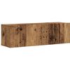 vidaXL Conjunto de mueble de TV 7 piezas montado la pared madera vieja