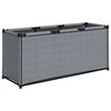 vidaXL Caja de almacenaje de tela gris 105x34,5x45 cm