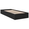 vidaXL Estructura de cama madera de ingeniería negra 90x190 cm