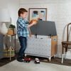 KidKraft Caja para juguetes Mid-Century Modern gris 73,99x46x55,88 cm