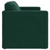 vidaXL Sof&aacute; cama de suelo 2 en 1 terciopelo verde oscuro 122x204x55 cm