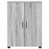 vidaXL Gabinete de Ba&ntilde;o con almacenamiento Gris Sonoma 60 x 35 x 80 cm