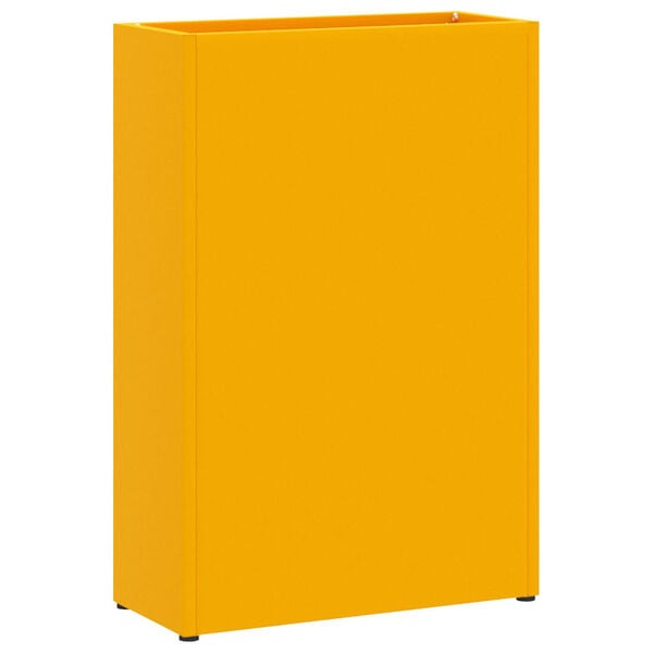 vidaXL Soporte para sombrilla Amarillo mostaza 28 x 12 x 41 cm Acero
