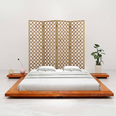 vidaXL Estructura para futón japonés madera maciza de acacia 180x200 cm
