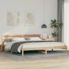 vidaXL Estructura de cama Marr&oacute;n 180 x 200 cm Madera de pino macizo