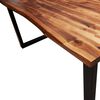 vidaXL Juego de comedor con borde vivo 3 piezas madera maciza acacia