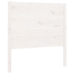 vidaXL Cabecero madera maciza de pino blanco 106x4x100 cm