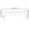 vidaXL Cabeceros terciopelo gris oscuro 200x5x78/88 cm