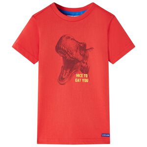 Camiseta infantil rojo 104