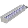 vidaXL Fuente cascada rectangular LED piscina acero inoxidable 45 cm
