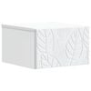 vidaXL Mesa Lateral Montada en la Pared Blanco 34,5 x 33 x 20 cm