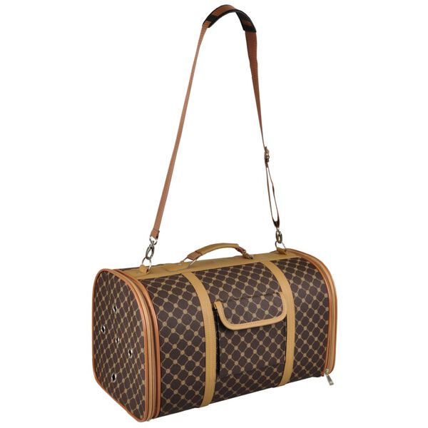 FLAMINGO Bolso de transporte para mascotas Chloe 2 marr&oacute;n 45x26x26 cm